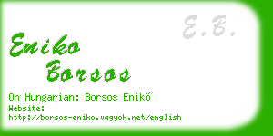 eniko borsos business card